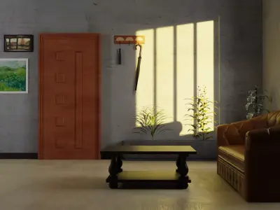 Wooden Door Pack 3D model