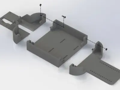 Printable RC CHASSIS CAR 3D print model
