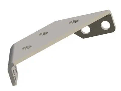 Trapezoid Angle Bracket 3D print model