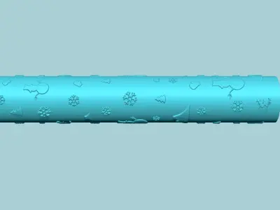 Texture Roll 57 Winter Positive - Fondant Decoration Maker 3D print model