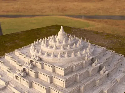 Borobudur Temple 3D model