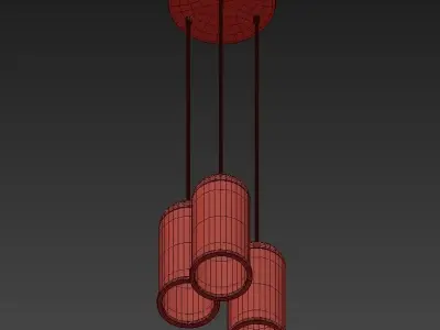 Copper Lamp 3D model