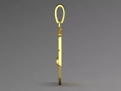 STL 3D gold pendant is a striking a circular zodiac wheel gp0426 3D print model