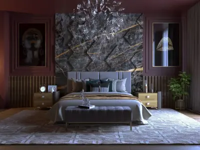 Interior - Bedroom - 310323 3D model