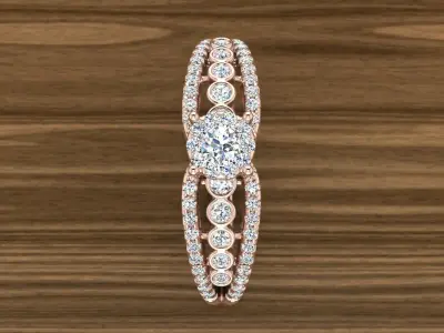 Diamond Jewelry Ring 3D print model buy