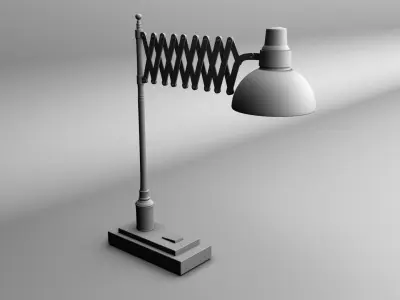 Study Table Lamp 3D model