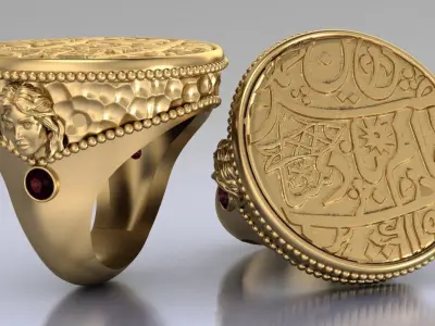 luxury ring for woman 3D print model