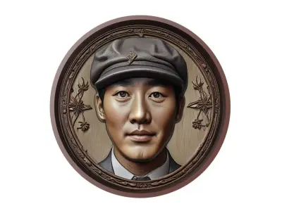 Son Heungmin Footballer Medallion 3D print model