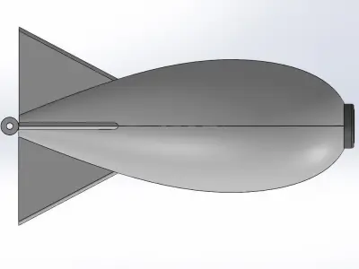 Rocket for carpfishing 3D print model