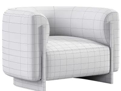 Marlow Armchair By Vorsen 3D model