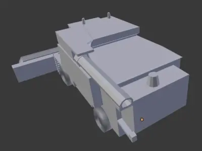 harvester grain 3D model