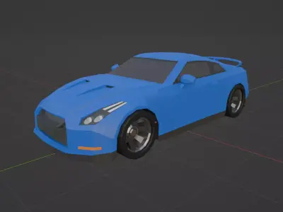 Sport Car LowPoly Low-poly 3D model