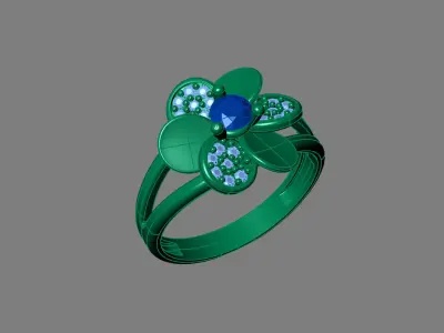 Rings for Women Womens Rings Stone Ring Ready STL 3DM Models  3D print model 18