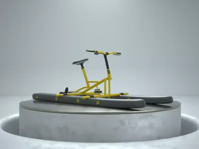 Water bike Low-poly 3D model