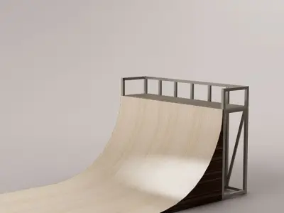 skate ramp 02 3D model