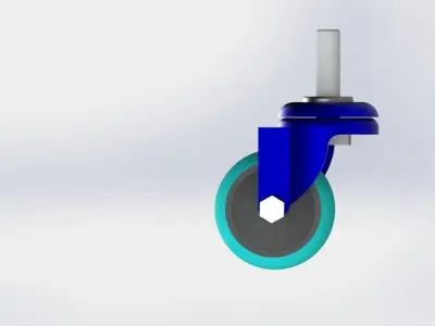 Caster Wheel Free 3D model