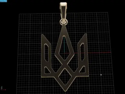 Ukrainian Trident 3D print model