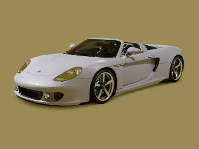 Porsche Low-poly 3D model