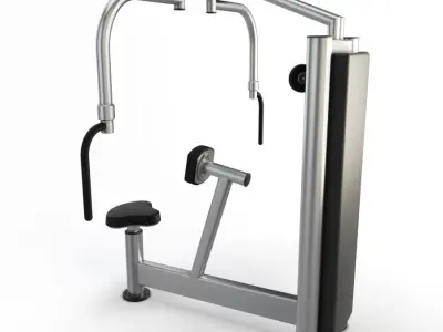 Gym Peck Back 3D model