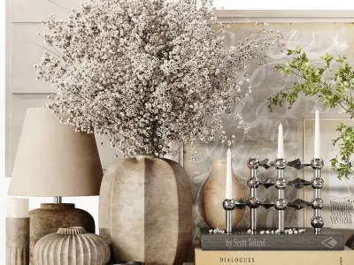 Decorative Set 156 Low-poly 3D model