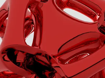 cubic gyroid 3D print model