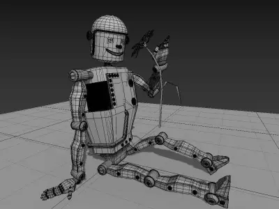 Happy Robot - Iron Flower Free 3D model