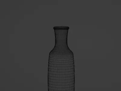 Black Marble Vase Free 3D model