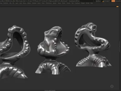 Modern Abstract Decorative sculpture 3d print model 123 3D print model