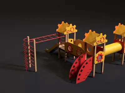 Children playground 3D model