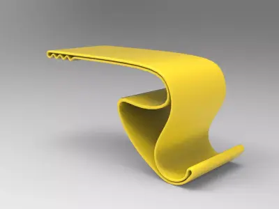 Table Hook Low-poly 3D model