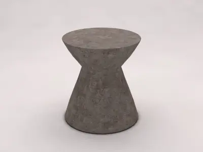 SIDE TABLE---Concrete hourglass 3D model
