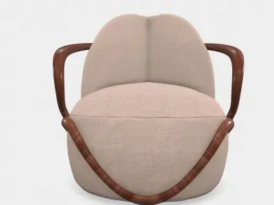 Giorgetti HUG - Armchair Low-poly 3D model