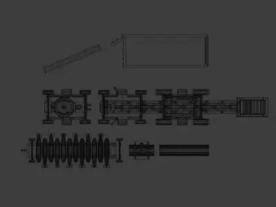 7 IN 1 Storage Built 3D Model Low-poly 3D model