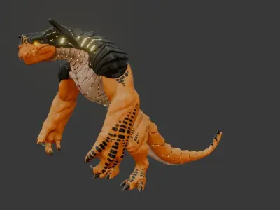 Desert Baronto Low-poly 3D model