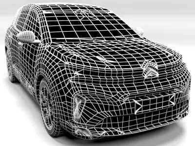 CITROEN C5 AIRCROSS 2023 Low-poly 3D model