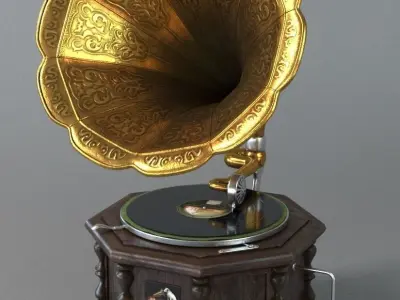 Gramophone 3D model