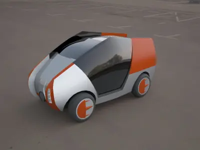  citroen concept electric 3d car 3D model