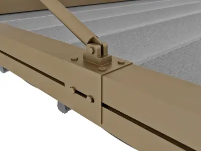 Motorized Pergola 1 Bronze 3D model