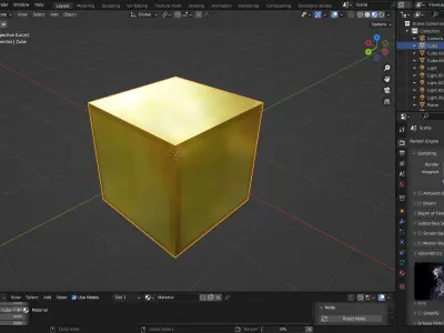 Minecraft gold blocks Free low-poly 3D model