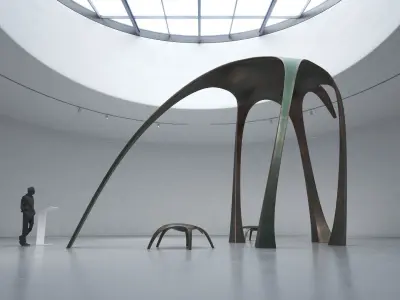 Modern Abstract Animal Sculpture Low-poly 3D model