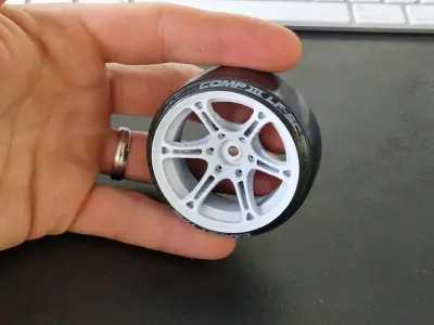 TE37 style 52mm 10th scale RC Drift wheels offset 5mm and 8mm 3D print model