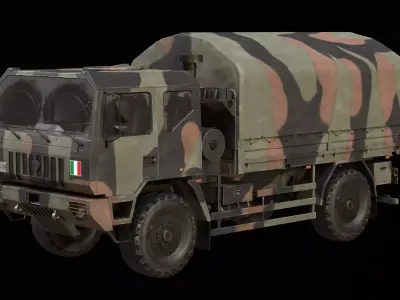 Iveco ACTL Game ready Low-poly 3D model