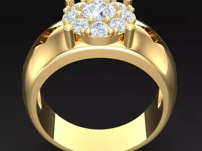 Luxury Men Rings Designs 6MR039 3D print model