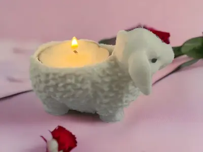 SHEEP CANDLESTICK 3D print model
