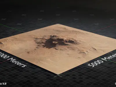 Desert Plateau Version 8 3D model