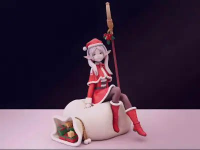 Frieren - Christmas Edition Ultra-Realistic 3D print model 3D print model