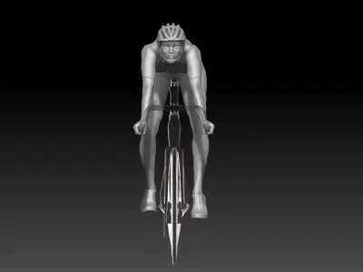 bicycle girl 3 3D print model
