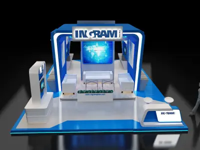 Booth Exhibition Stand a246 3D model