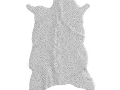 Decorative goat skin 3D model