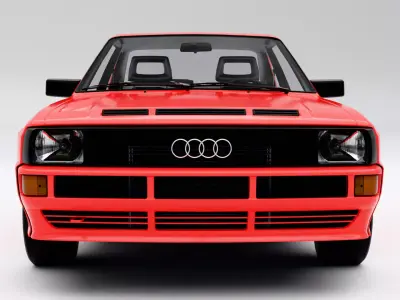Audi Sport quattro 1984 Low-poly 3D model